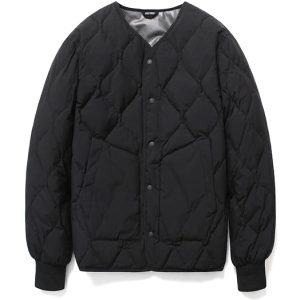 Black Warm Air Duck Down Cardigan Padding Jackets