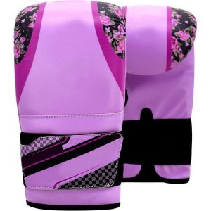 F14 Women Floral Purple Bag Gloves