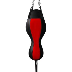 Leather 2 in 1 Punch Bags Red/ Black