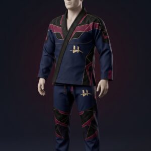 Men's "Vector" Pro Series BJJ Gi – Midnight Navy & Garnet