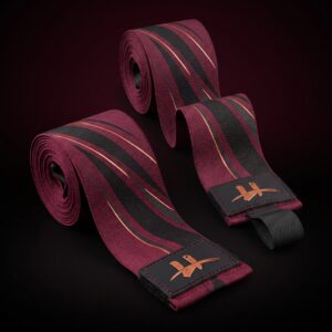 Men's "Apex" Signature Boxing Hand Wraps – Burgundy & Black