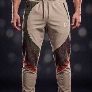 Men's "Terra" Topographic Panel Joggers – Sand/Multi