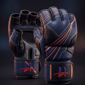 "Circuit" Pro MMA Training Gloves – Midnight Navy & Copper