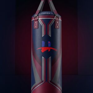 Men's "Phantom" Pro Hanging Heavy Bag – Navy & Crimson