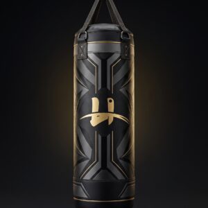 Men's "Phantom" Pro Hanging Heavy Bag – Matte Black & Gold