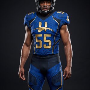 Men's "Apex" Pro Football Uniform – Royal Blue & Gold