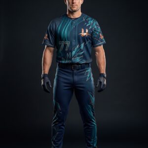 Men's "Vortex" Pro Baseball Uniform – Deep Teal & Copper