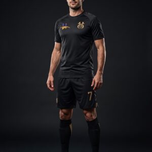 Men's "Apex" Pro Soccer Kit – Midnight Black & Gold