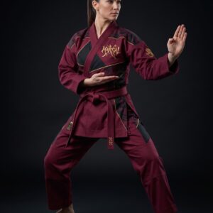 Women's "Vanguard" Premium BJJ Gi – Wine & Black