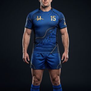 Men's "Apex" Pro Rugby Kit – Royal Blue & Gold